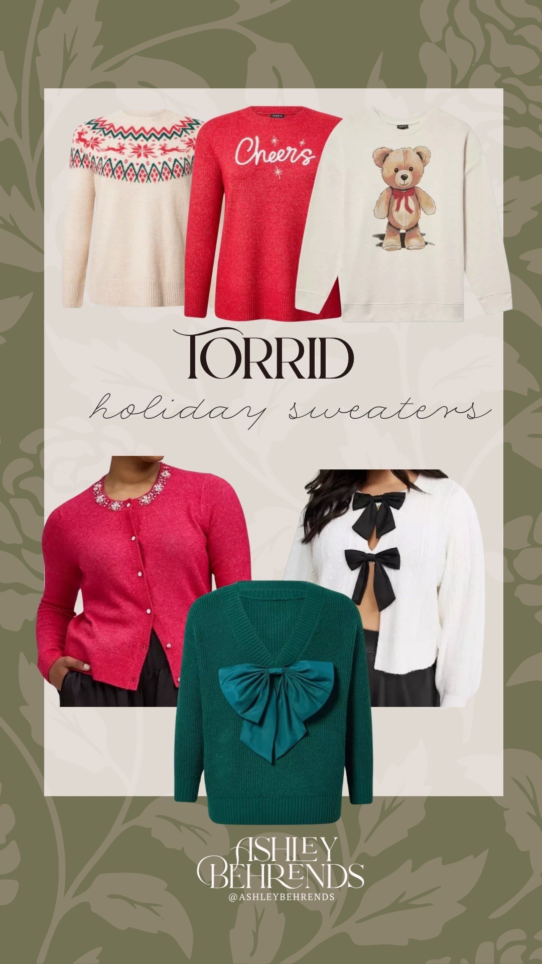 Torrid’s holiday sweaters have me in a chokehold and I’m loving the gorgeous details on all of these. The reddy bear print is absolutely adorable and the bows are so on trend right now. 
Holiday sweaters, affordable Christmas sweater, Ralph Lauren Christmas, bow cardigan, rhinestone cardigan 

#LTKPlusSize #LTKHoliday #LTKFindsUnder50