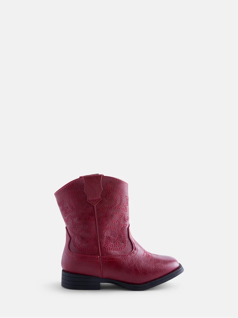 Wonder Nation Toddler Girls' Western Cowgirl Boots | Walmart (US)