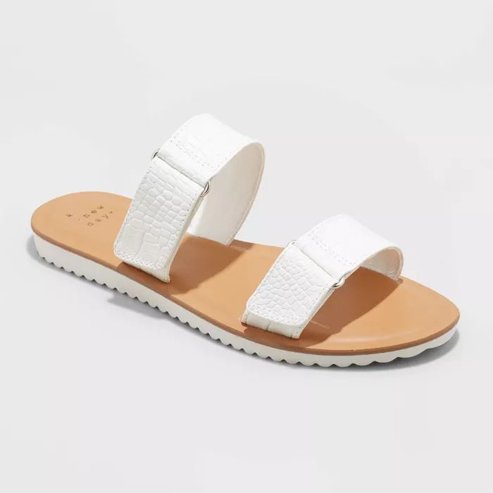 Women's Illiana Two Band Velcro Sandals - A New Day™ | Target