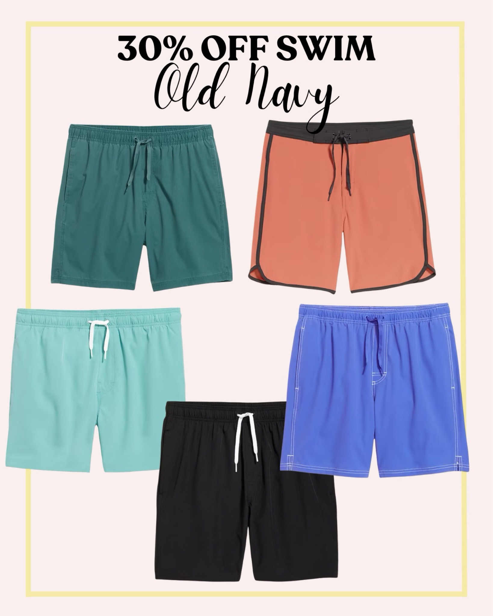 30% off swim at Old Navy!! 

#LTKMens #LTKSaleAlert #LTKKids