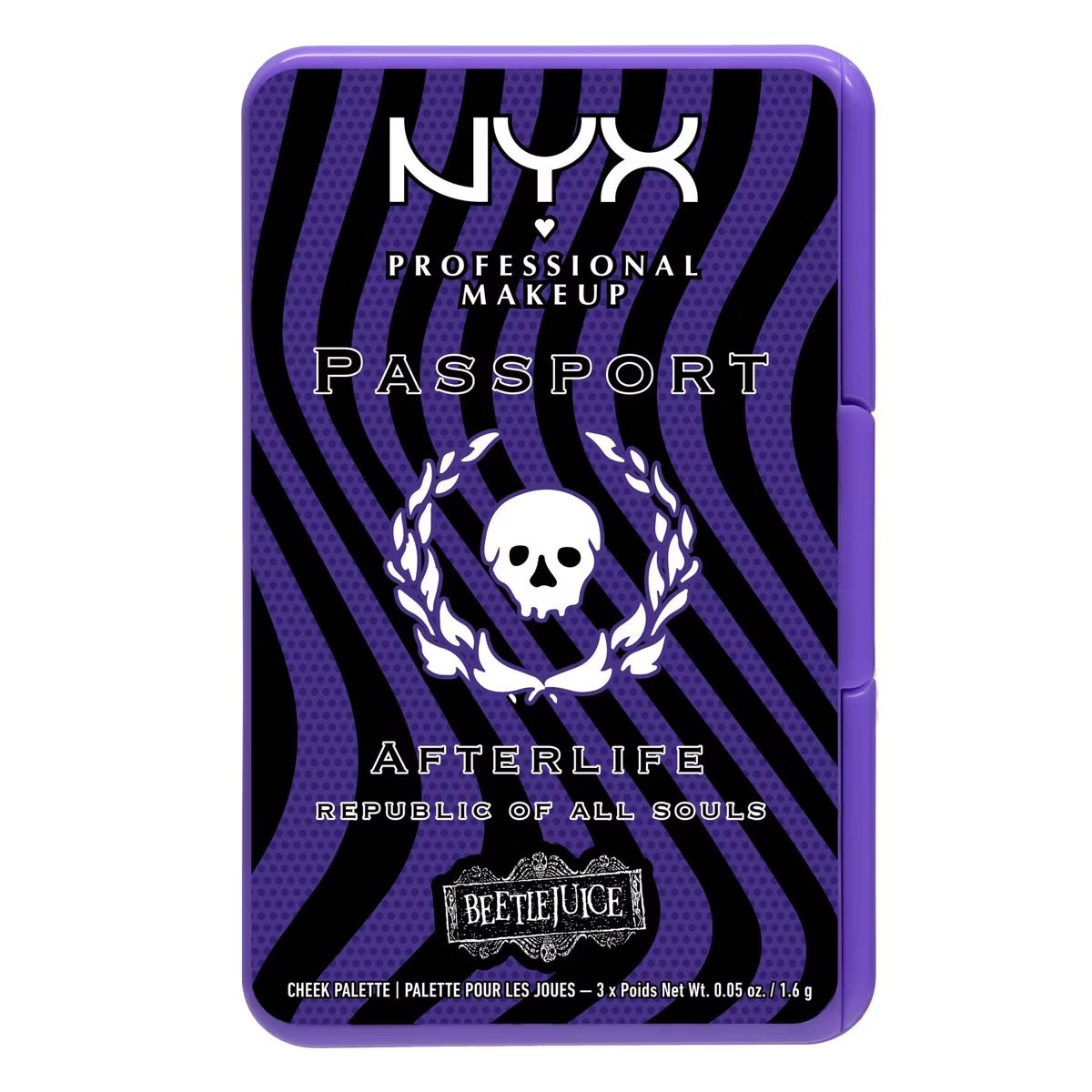 NYX Professional Makeup Beetlejuice After Life Passport Cheek Palette - 1.02oz | Target