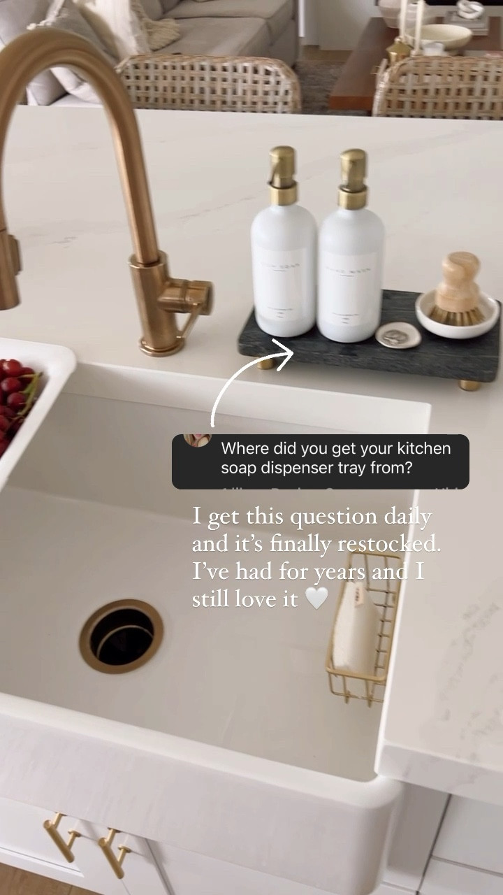 Kitchen Sink Decor
My Target marble footed tray is back in stock. This soap tray will keep your soaps off the counter and elevate the look of your kitchen!

#LTKhome #LTKstyletip #LTKunder50