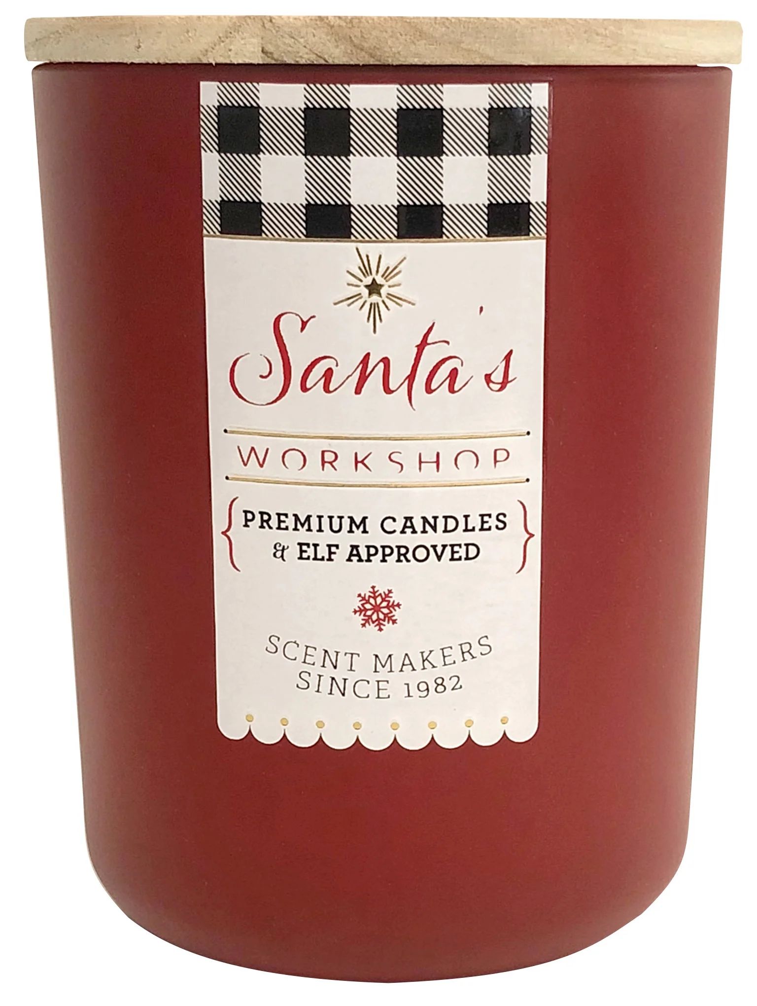 Holiday Santa's Workshop 2-Wick Candle with Wooden Lid, Long Burning, Clean & Fragrant, Apple Spi... | Walmart (US)