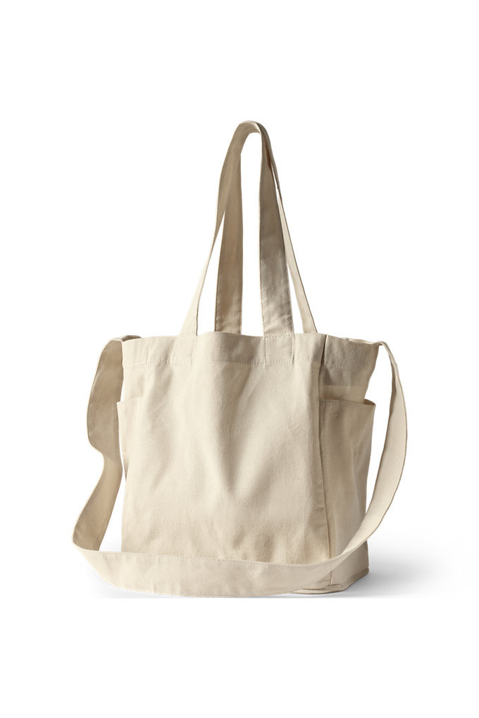 Canvas Market Tote - Lands' End - Ivory | Lands' End (US)