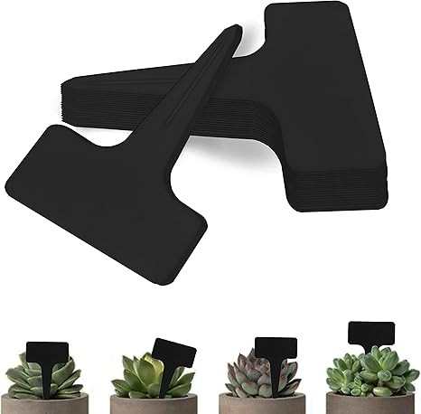 BEADNOVA Plant Labels 70pcs Plant Tags T Type Plant Markers Plastic Garden Signs Identification S... | Amazon (US)