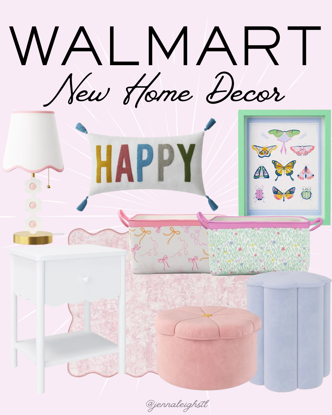 Fun new girls' room finds at Walmart. Mainstays has so many cute home decor pieces right now that are perfect for refreshing a bedroom without spending a fortune. From colorful accents to playful decor details, these finds add so much personality to a space. 

 #LTKmomlife #LTKHome #LTKKids