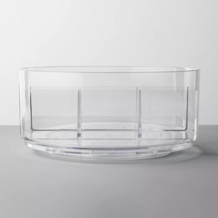 Bathroom Plastic Spinning Turntable Beauty Organizer Clear - Made By Design™ | Target