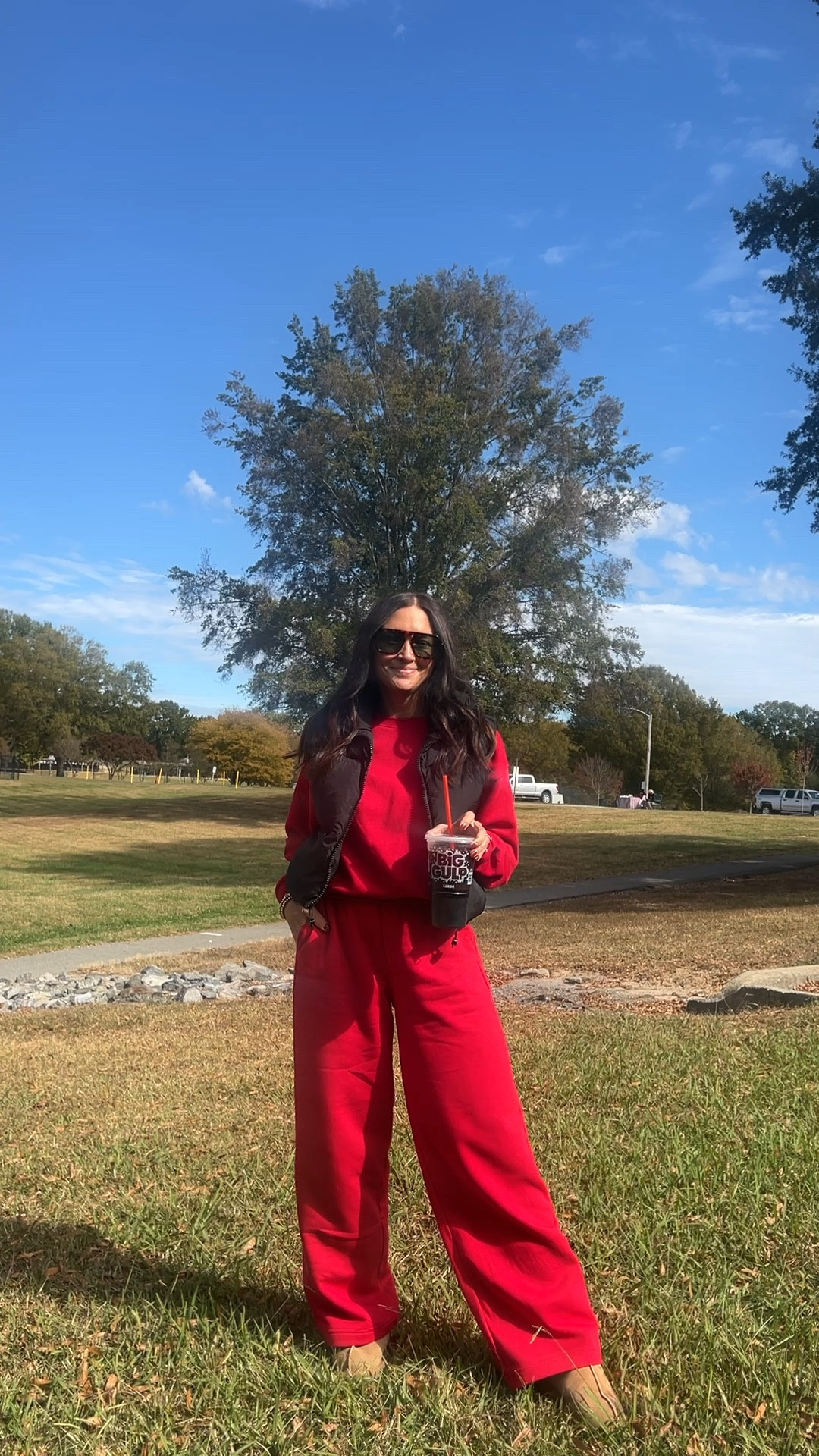 Cool weather baseball mom ootd to cheer on my boy! Pants and top under $12 each and come in lots of colors! Wearing a small in both pieces. They run oversized!

#LTKOver40 #LTKPetite