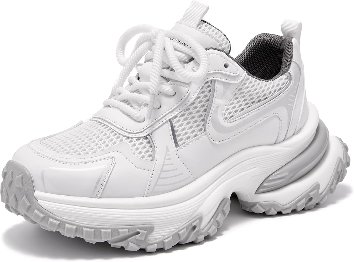 BEAU TODAY Womens Running Shoes, Fashion Road Walking Shoes for Women, Causal Chunky Platform Sne... | Amazon (US)