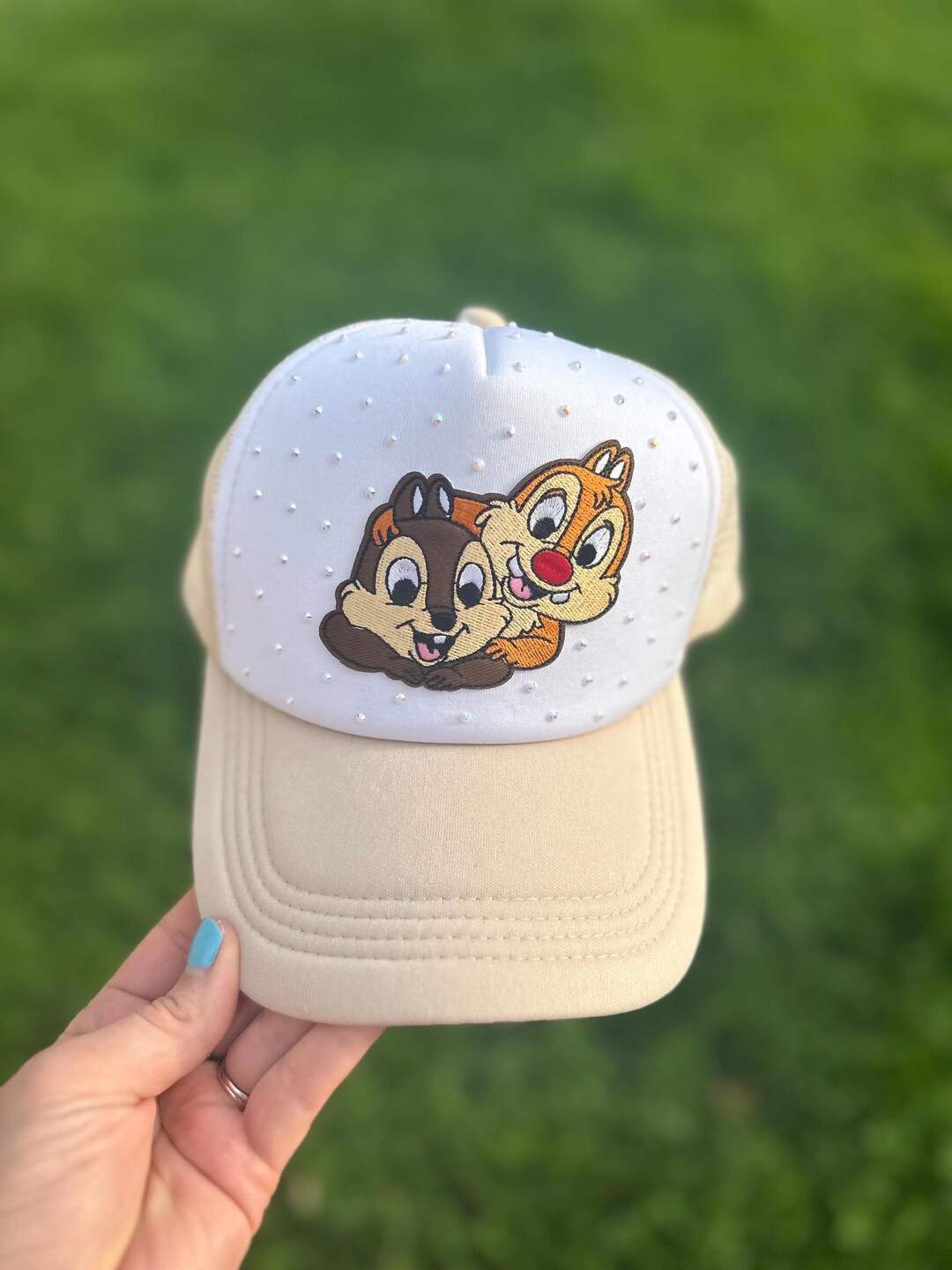 Chipmunk Trucker Hat / Disney Inspired / Chip and Dale / Theme Park Hat / Disneyland Hat - Etsy | Etsy (US)