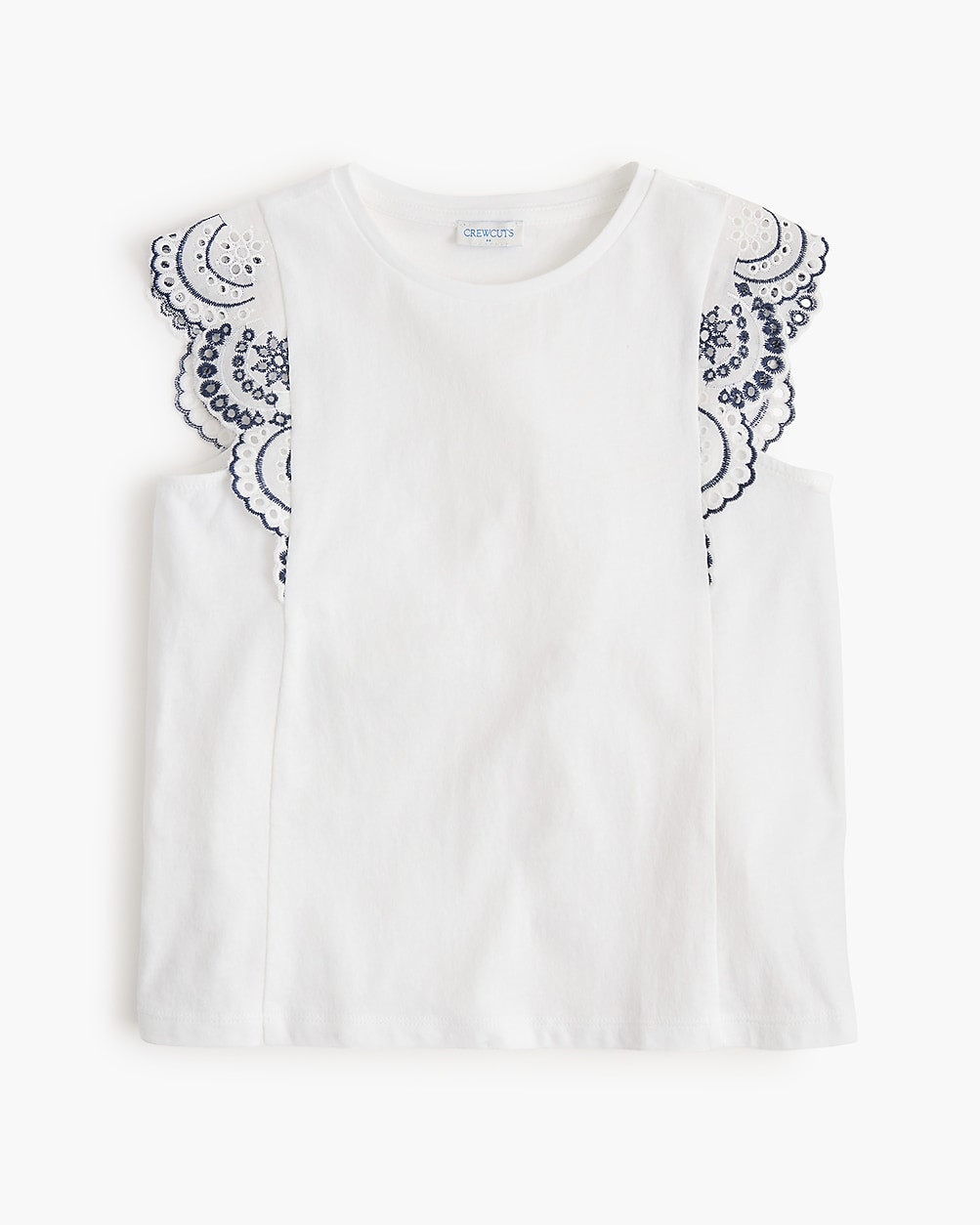 Girls' eyelet-trim tank top | J.Crew Factory