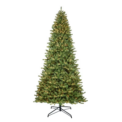 12ft Puleo Pre-Lit Full Berkshire Fir Artificial Christmas Tree Clear Lights | Target
