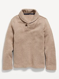 Shawl-Collar Sweater-Fleece Pullover for Boys | Old Navy (US)