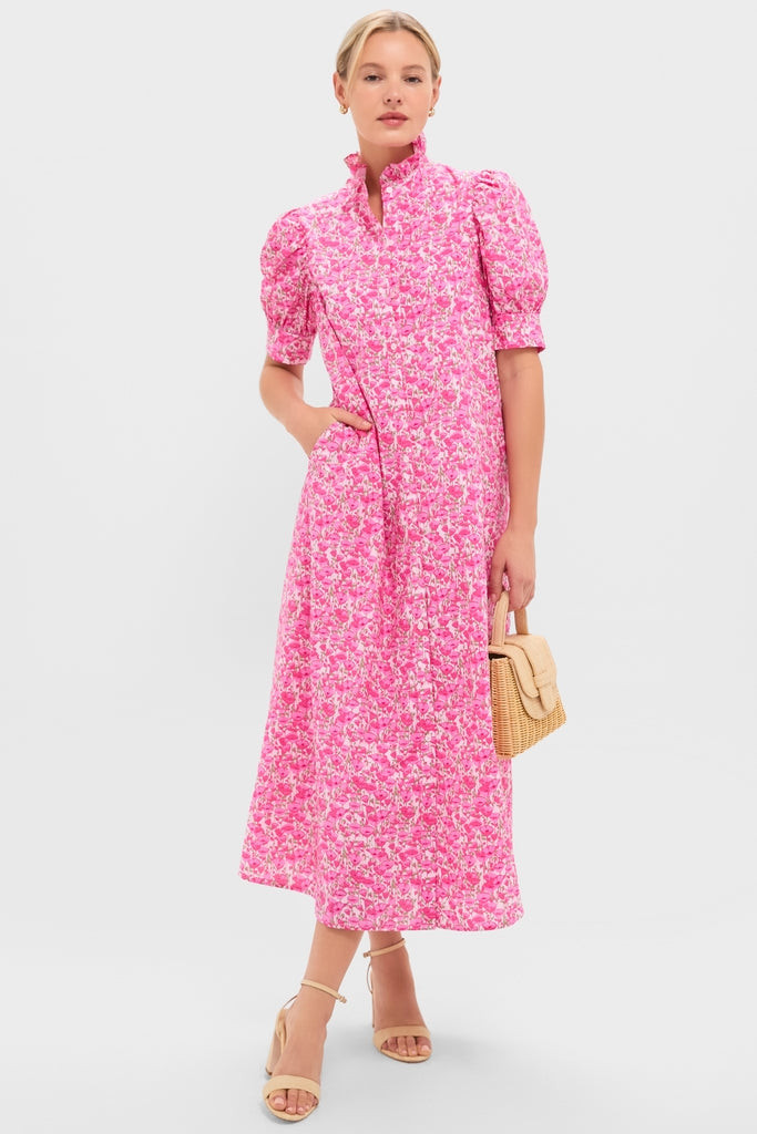 Pink Poppies Floral Louisa Maxi Dress | Tuckernuck (US)