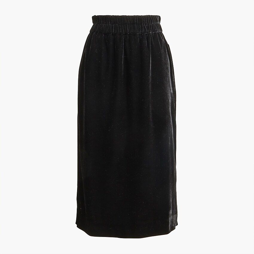 Velvet pull-on skirt | J.Crew Factory
