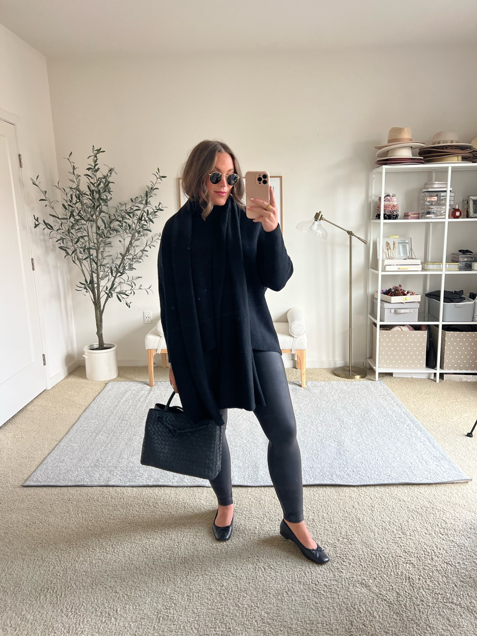 All black Fall outfit 🖤
Spanx faux leather leggings size medium
Oversized sweater size medium 
Cashmere oversized wrap
Leather bag 

#LTKMidsize #LTKSeasonal #LTKFindsUnder100