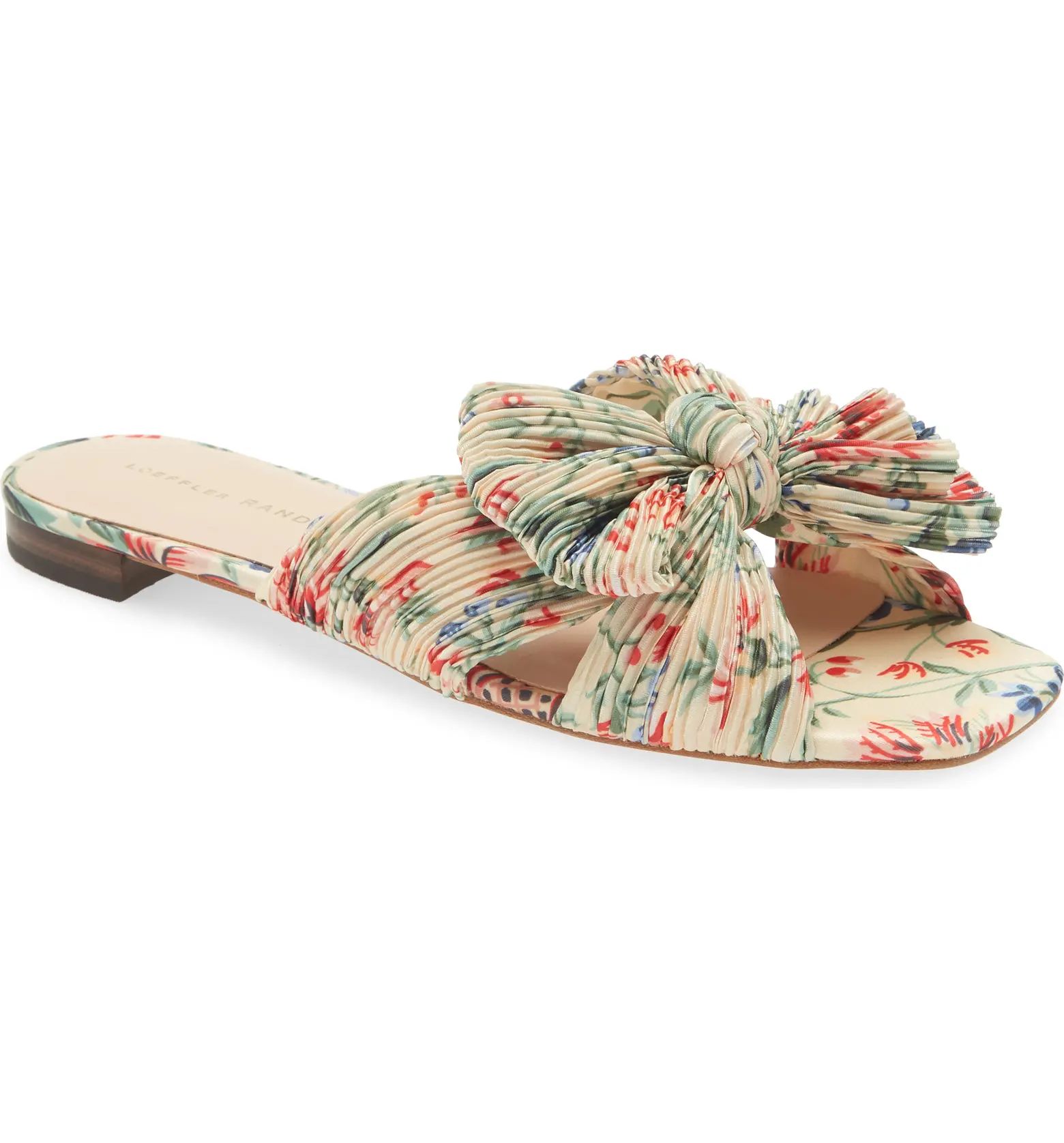 Daphne Floral Bow Slide Sandal | Nordstrom