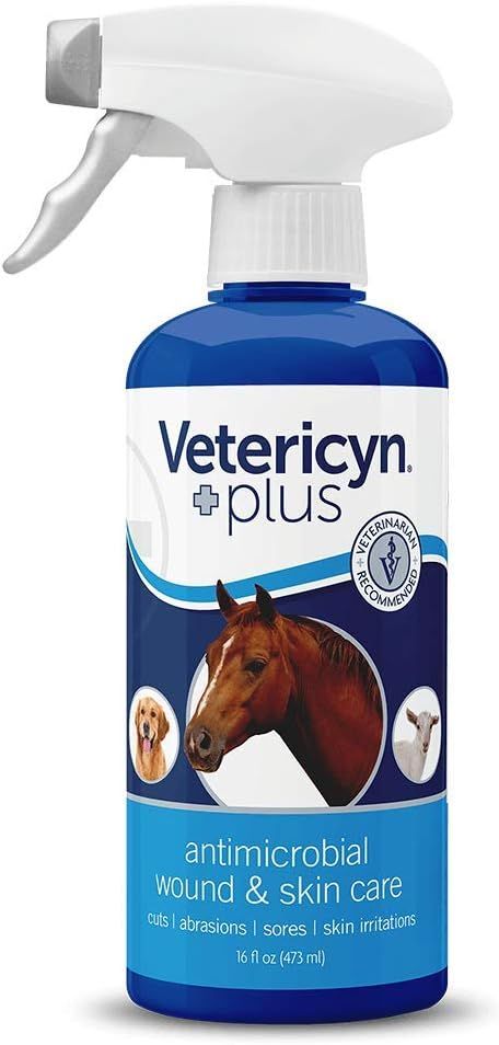 Vetericyn Plus Equine Wound and Skin Care. Spray to Clean Cuts, Saddle and Bite Wounds on Horses.... | Amazon (US)