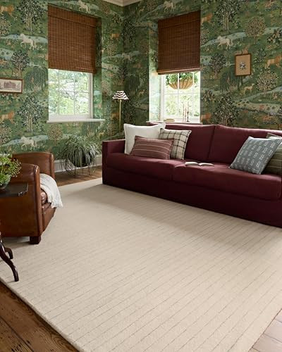 Loloi Chris Loves Julia Henry Collection HEY-01 Ivory/Dove 2'-6" x 9'-9", .50" Pile Height, Runner Rug | Amazon (US)