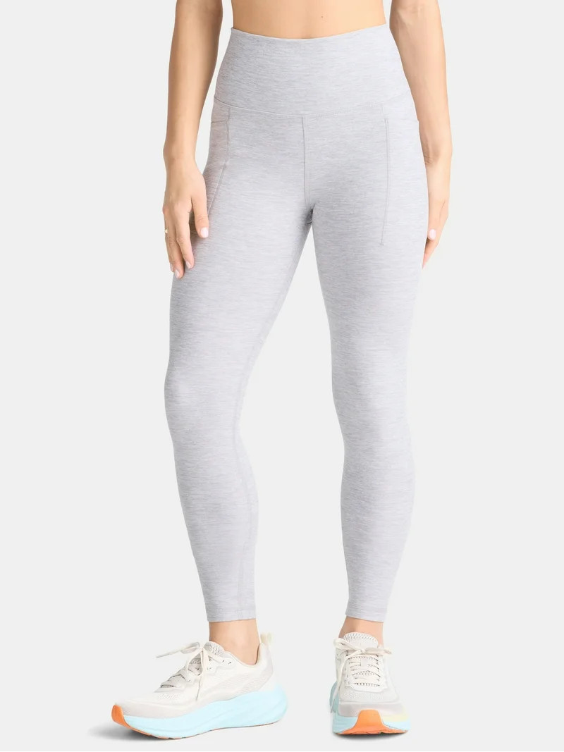 Athletic Works Women's and Women's Plus ButterCore Full Length Leggings with Pockets, Sizes XS-4X | Walmart (US)