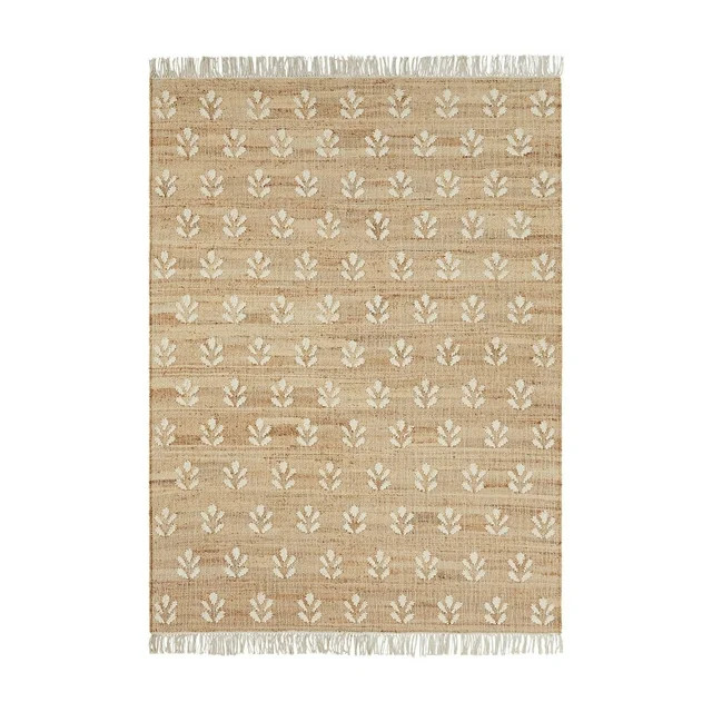 Better Homes & Gardens Floral Jute 5' x 7' Rug by Dave & Jenny Marrs - Walmart.com | Walmart (US)