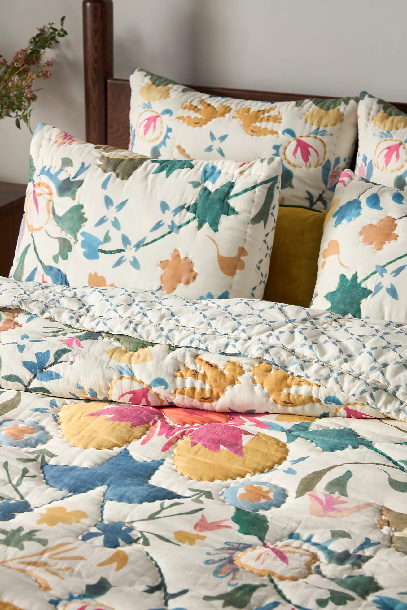100% Cotton Voile Printed Quilt Collection | Anthropologie (US)