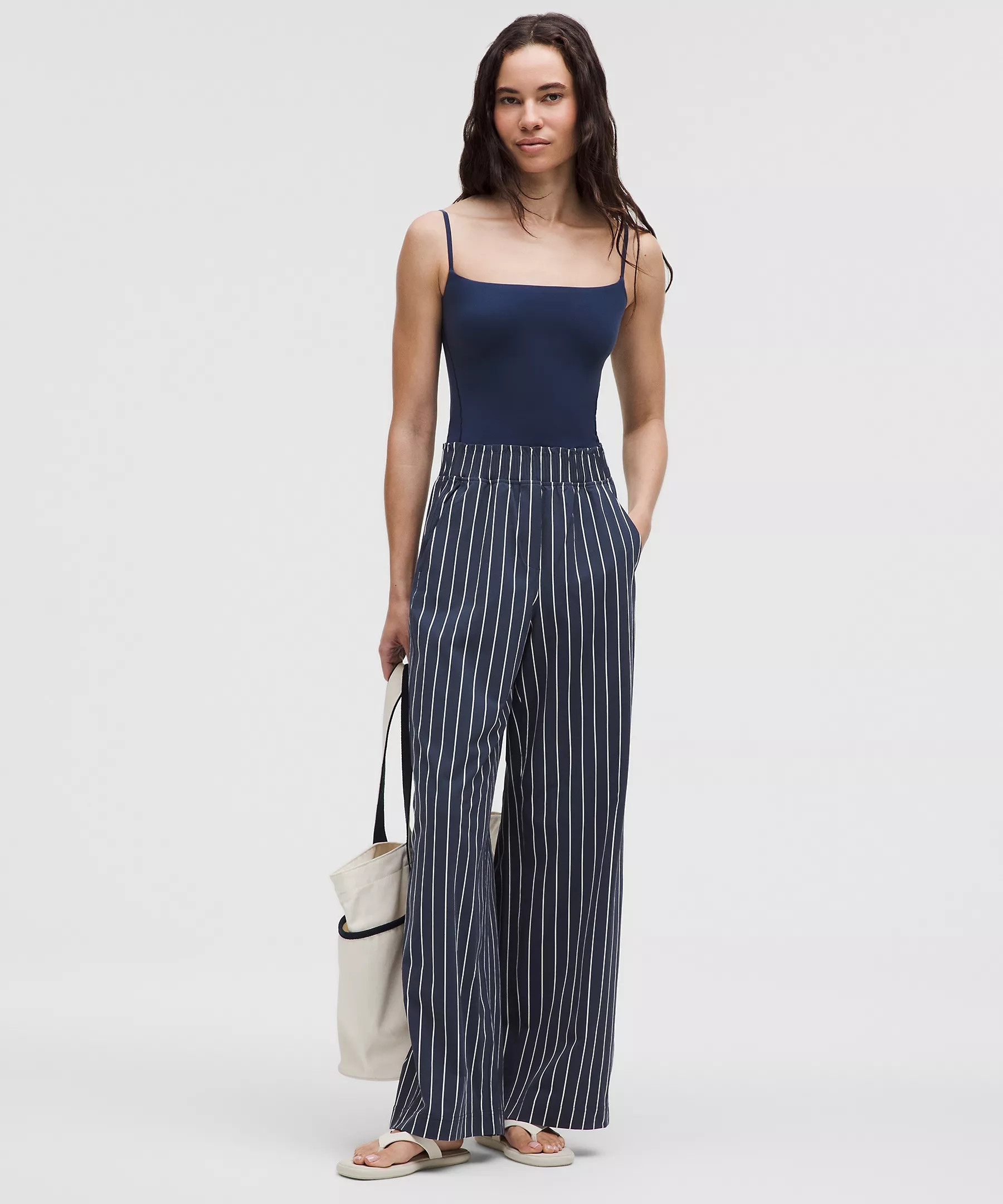 Stretch Woven Ruffle-Waist Wide-Leg Pant | Lululemon (US)