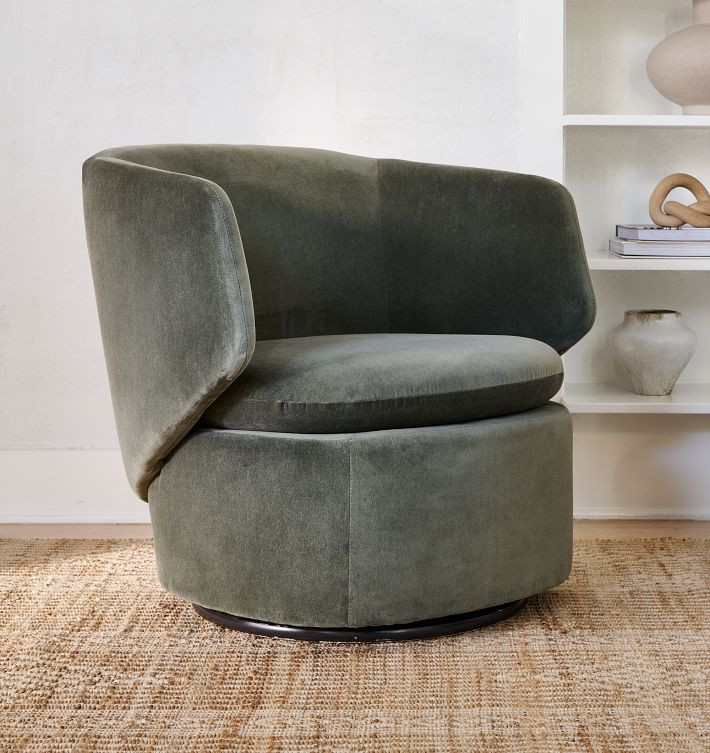Crescent Swivel Chair | West Elm (US)