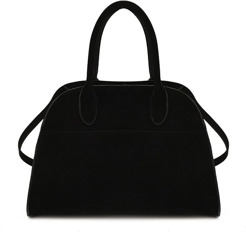 Womens Suede Tote Bag, Faux Leather Tote Bag for Women Vintage Top Handle Bag Fashion Retro Shoul... | Amazon (US)