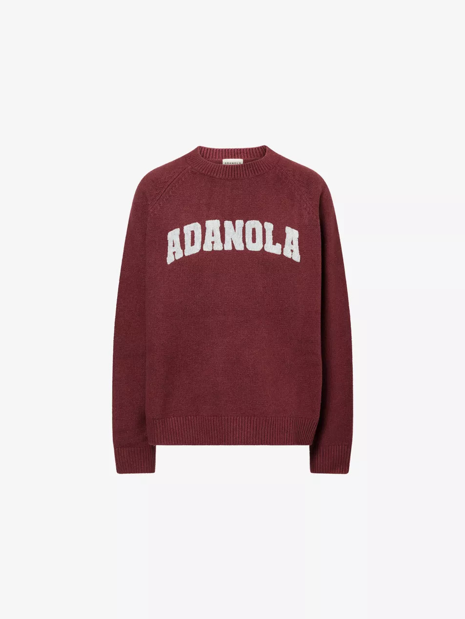 Varsity Boucle-Logo Cotton and Wool-Blend Oversized Jumper | Selfridges