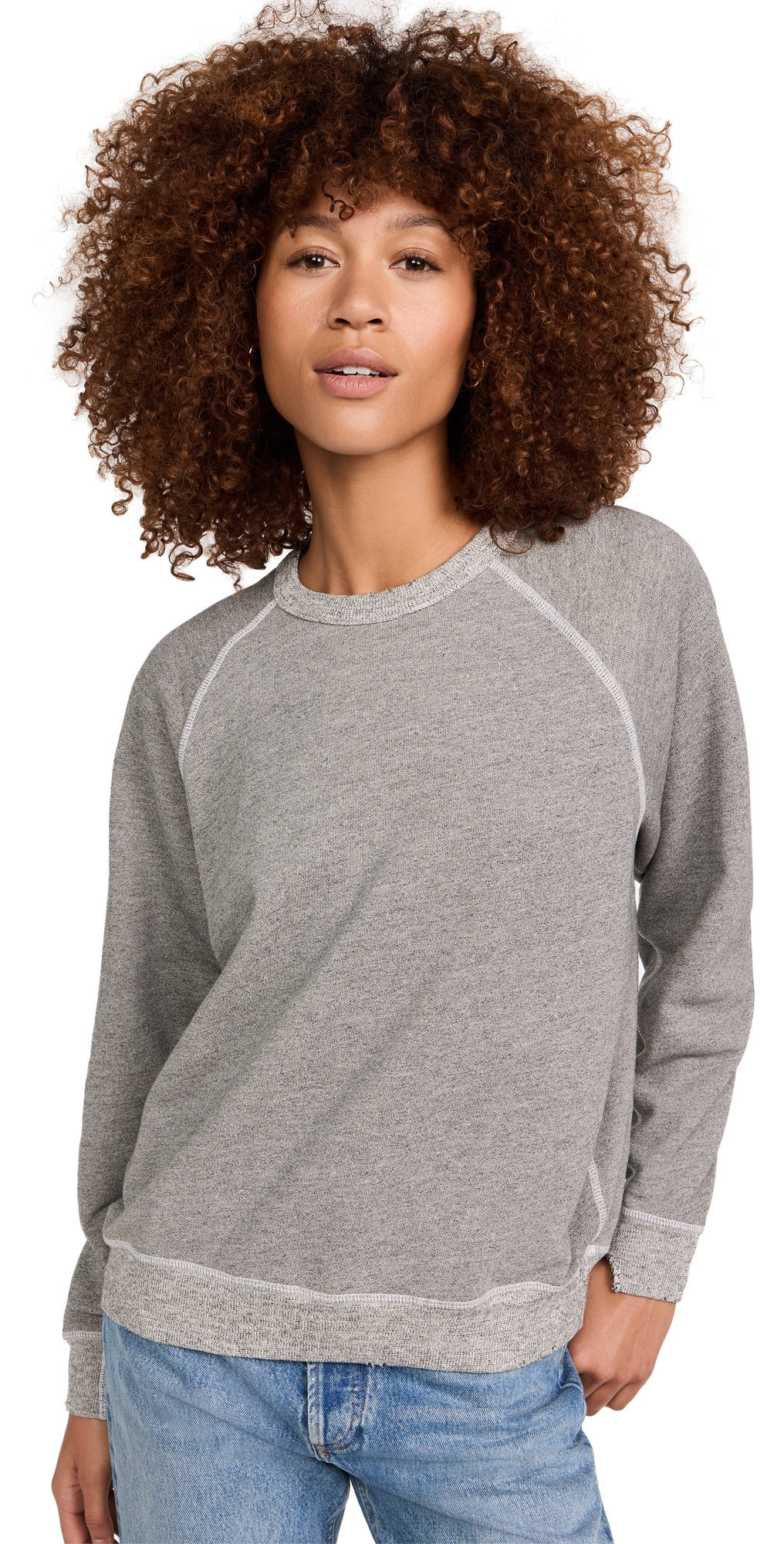 THE GREAT. The College Sweatshirt Varsity Grey 0 | Shopbop