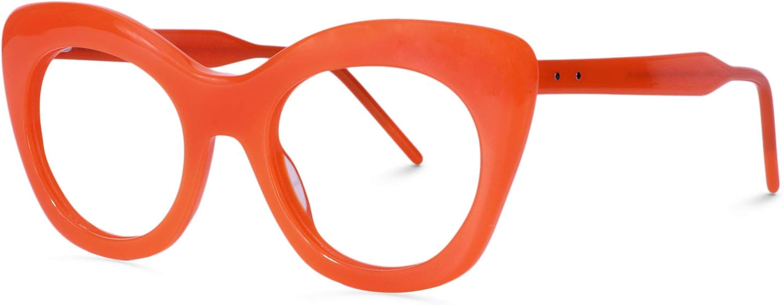 Vooglam Cat Eye Orange Blue Light Blocking Glasses for Women Trisha OA01451-01 | Amazon (US)