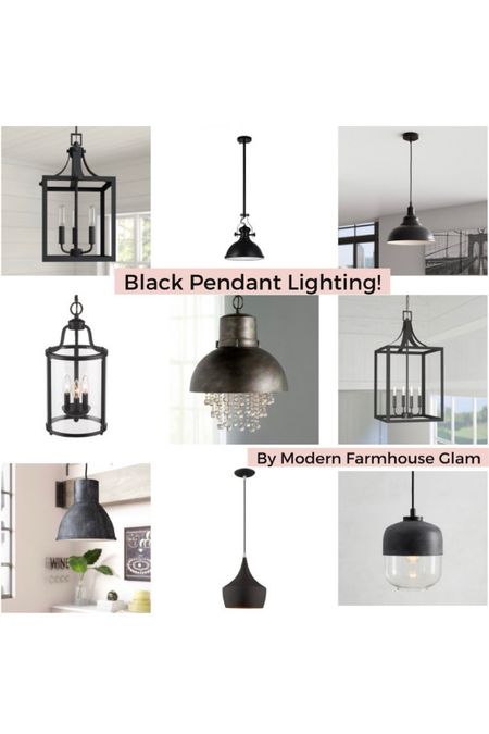 Black pendant lighting ideas from Modern Farmhouse Glam 

#LTKhome