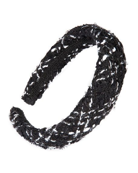 Padded Tweed Headband | Neiman Marcus