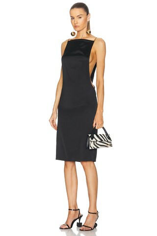 JACQUEMUS La Robe Spoglio in Black | FWRD 