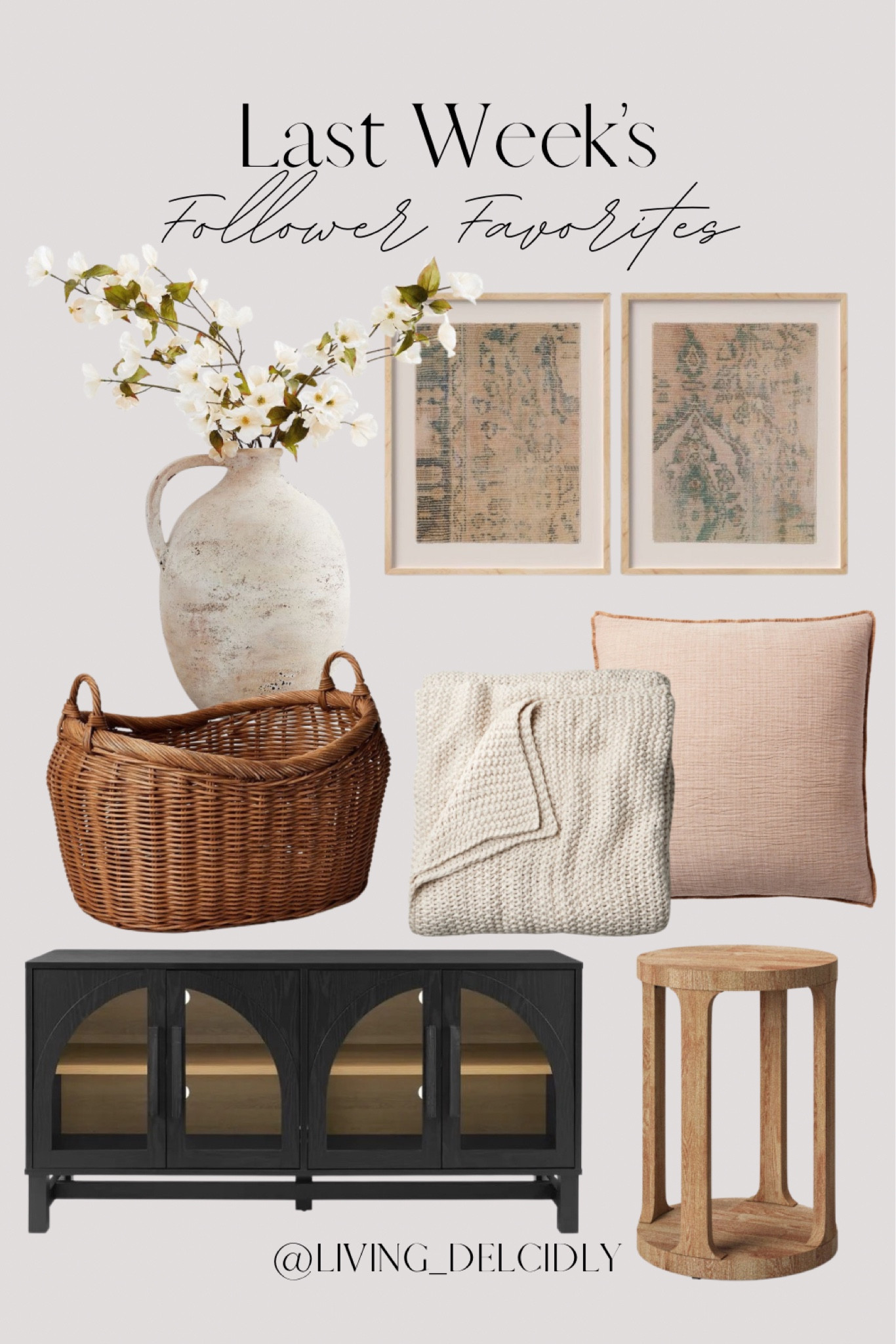 Last week’s follower favorites✨

Pottery Barn Vase | Framed Art | Woven Basket | Chunky Knit Blanket | Decorative Pillow | Display Cabinet | Sideboard | Accent Side Table | Target Finds | Walmart Finds | Bedding

#LTKHome