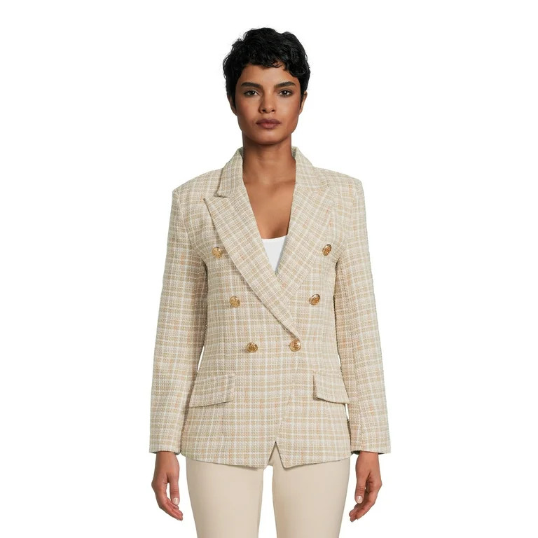 Attitude Unknown Women’s and Women’s Plus Ponte Blazer, Sizes XS-3X - Walmart.com | Walmart (US)