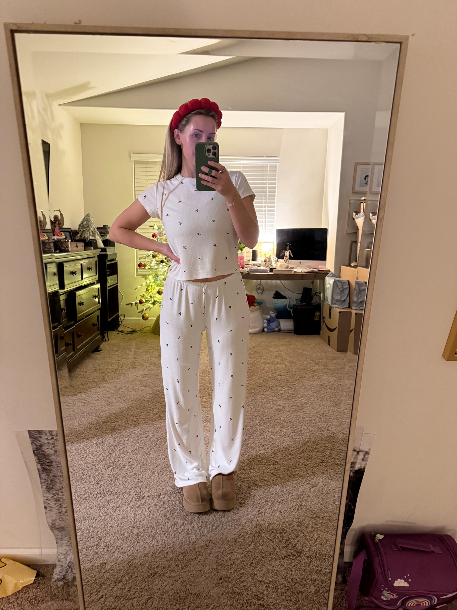 Christmas pj’s from target! Size M and they definitely are big, the pants really fall down when I walk. I should’ve gotten a small. 

#LTKHoliday #LTKFindsUnder50