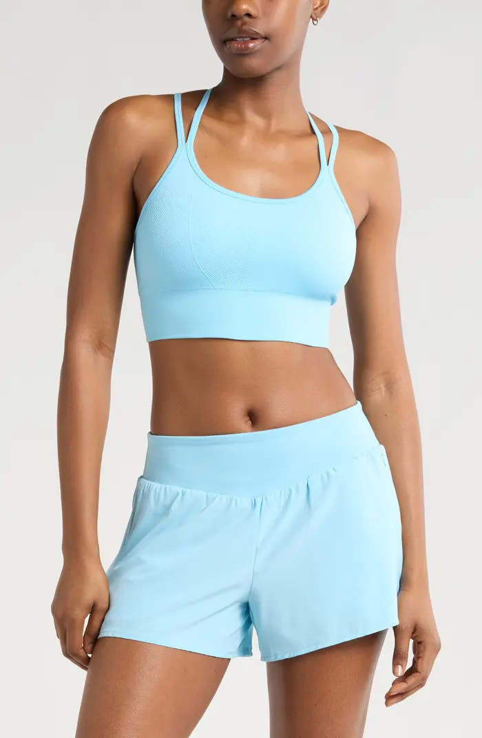 Seamless Strappy Sports Bra | Nordstrom