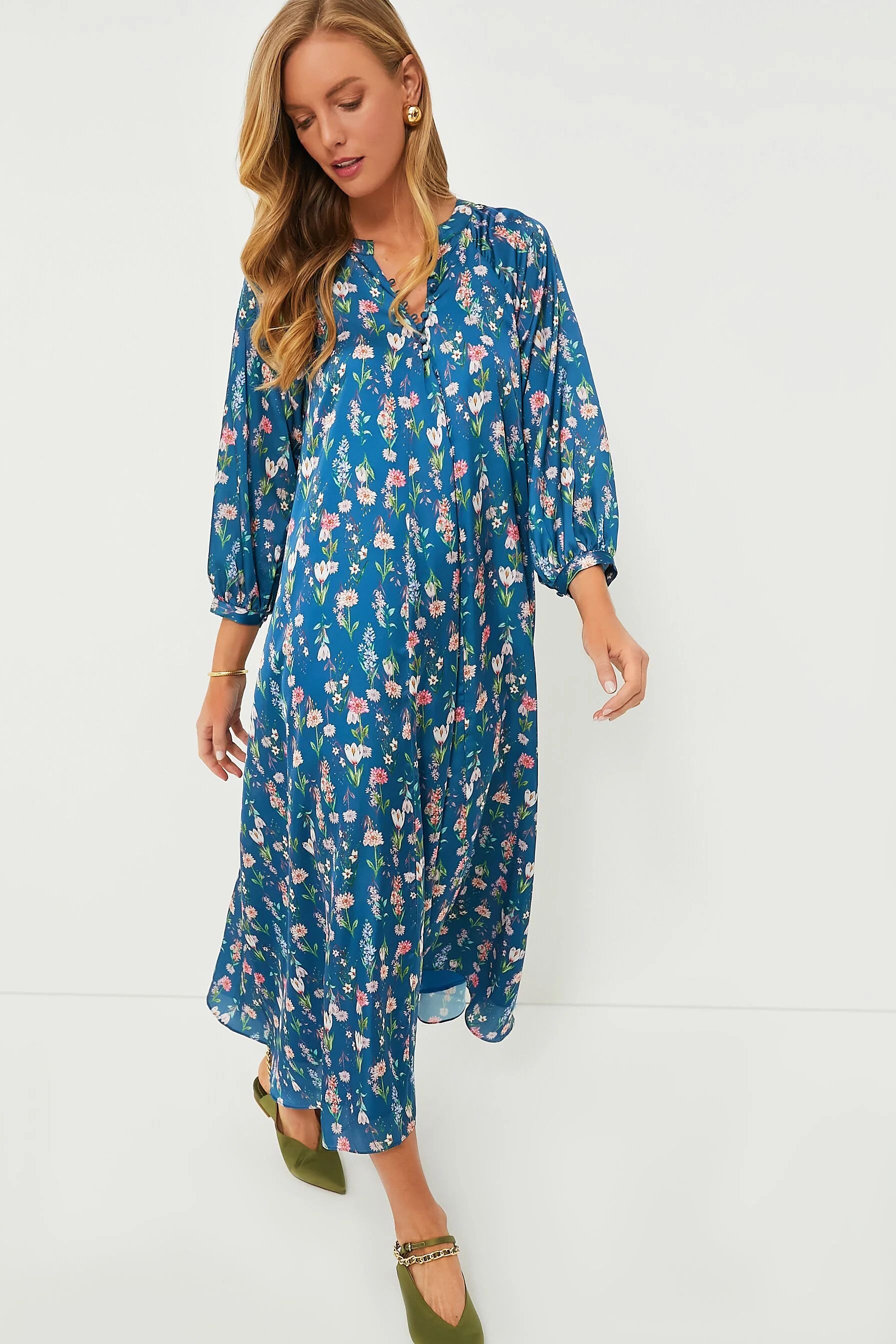 Navy Floral Zoe Maxi Dress | Tuckernuck (US)