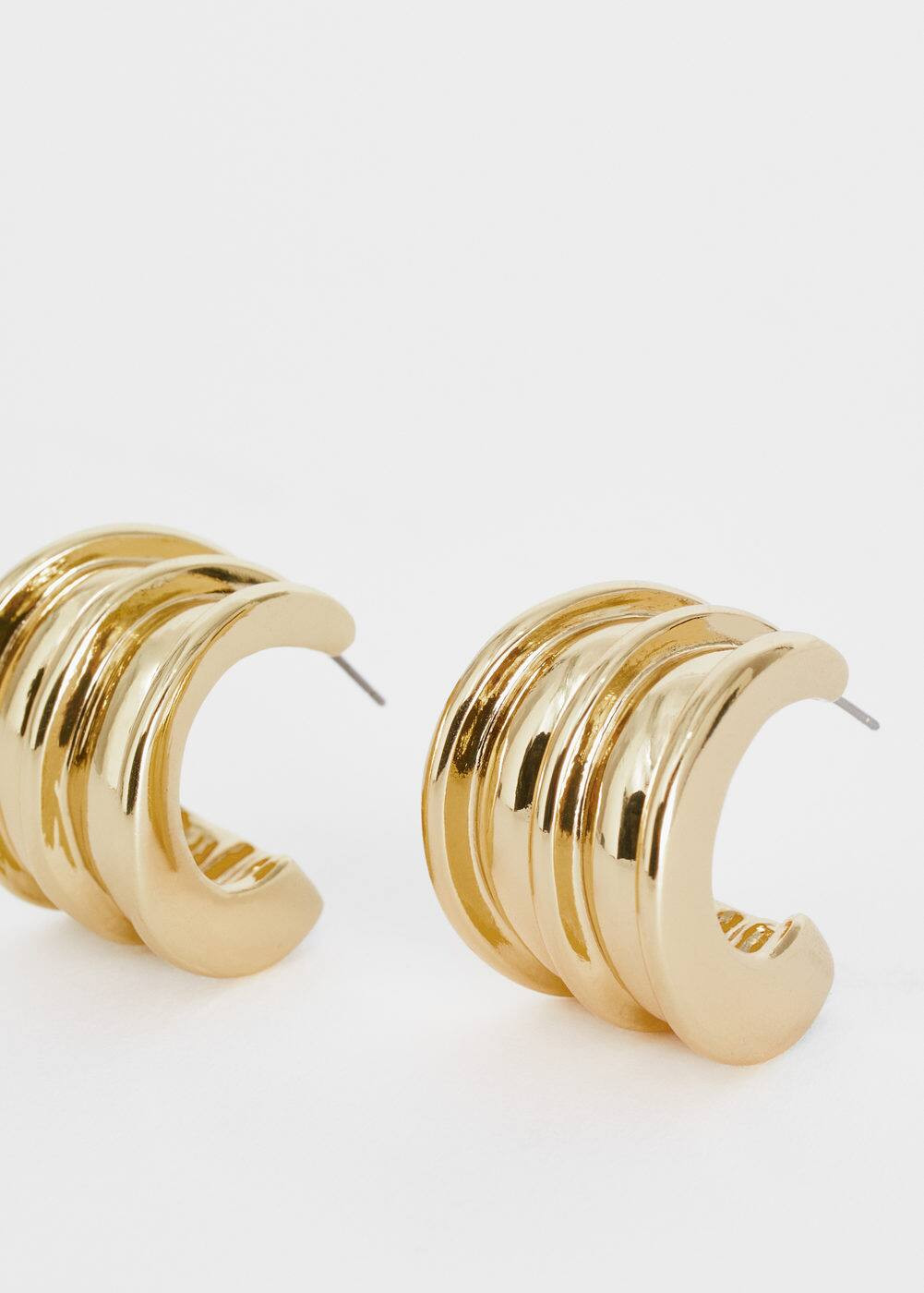 Three hoop earrings -  Women | Mango United Kingdom | MANGO (UK)