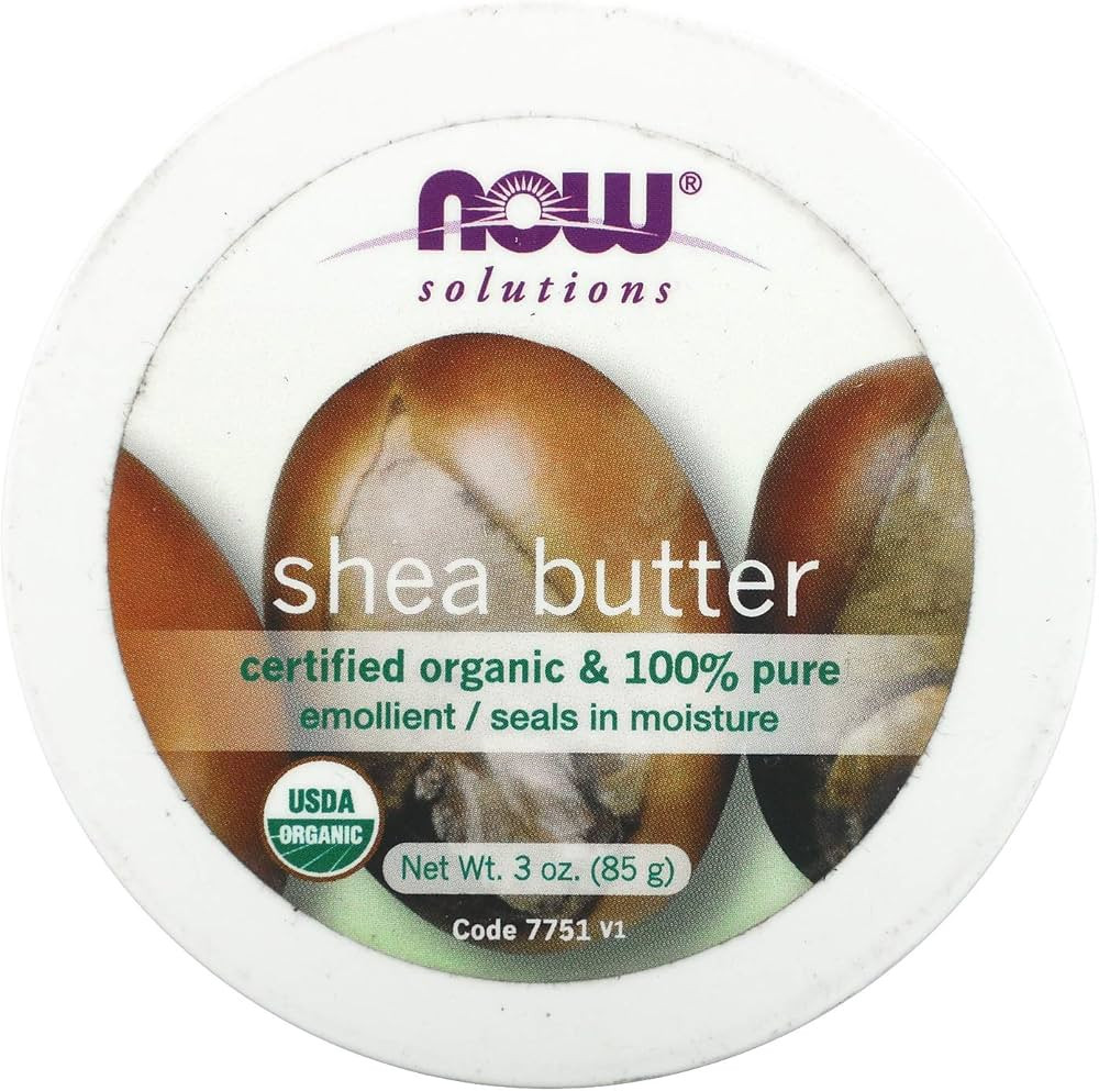 NOW Solutions, Certified Organic Shea Butter, Moisturizer For Rough And Dry Skin, Travel Size, 3-... | Amazon (US)