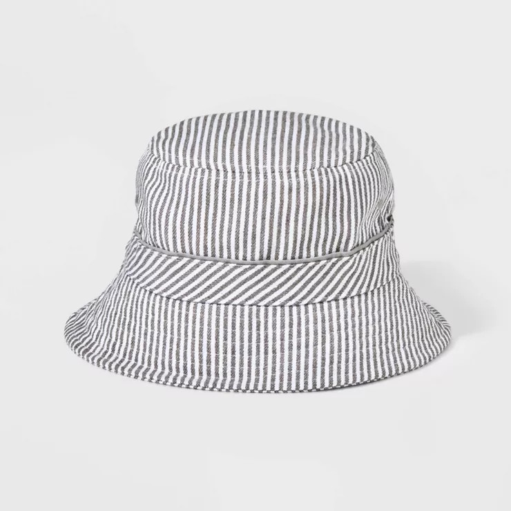 Toddler Boys' Striped Bucket Hat - Cat & Jack™ White | Target