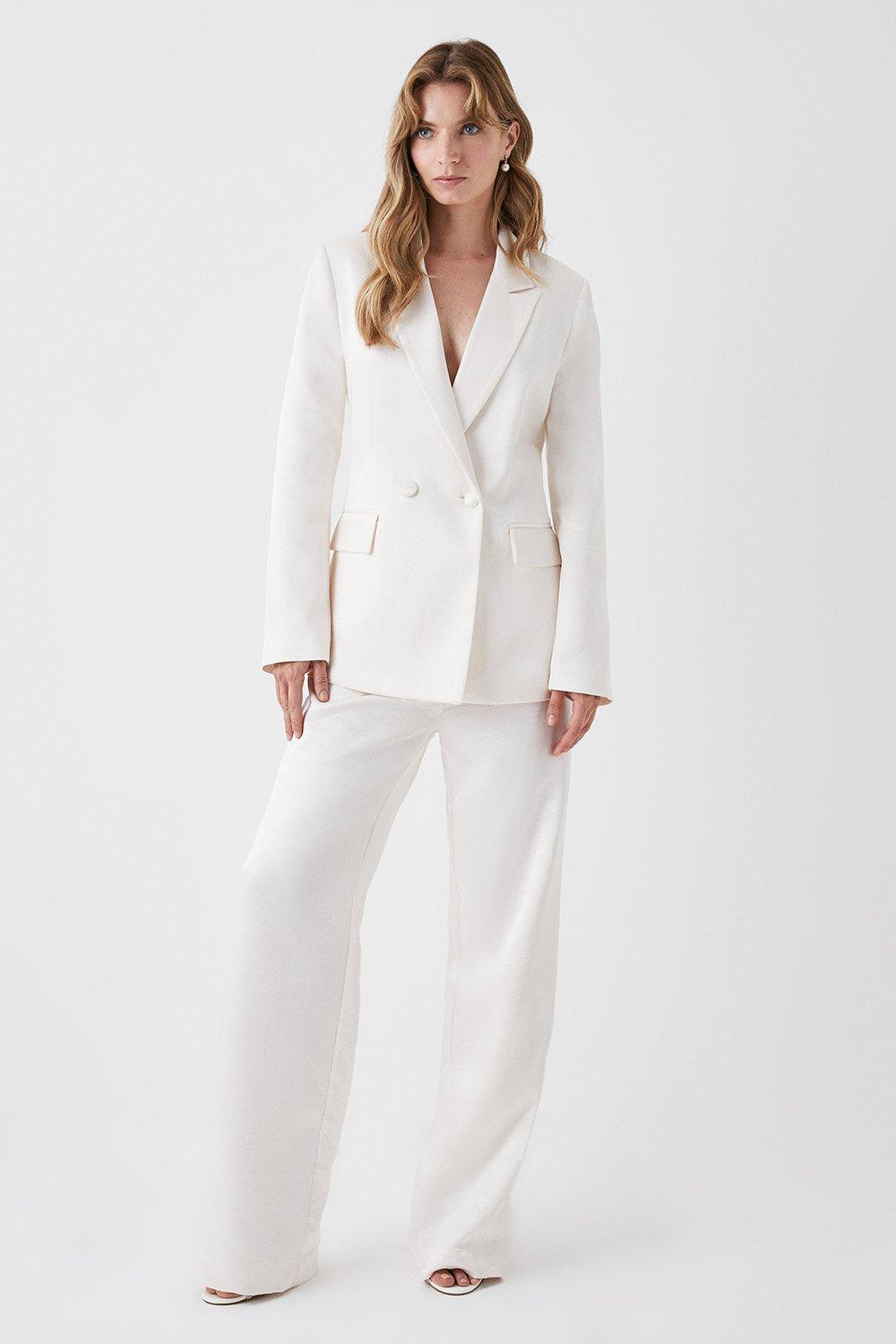 Trousers | Pearlescent Premium Satin Straight Leg Trouser | Coast | Coast UK & IE