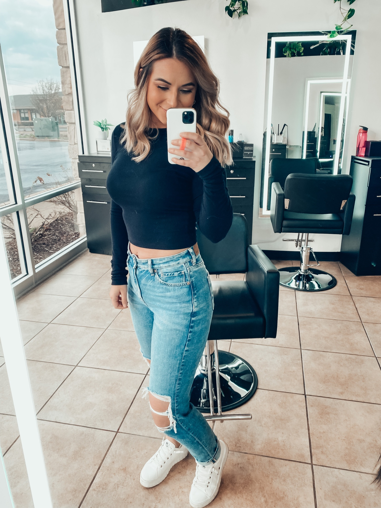 My AE ripped Mom jeans are 10% off! So comfortable and have stretch! I sized down to a 4. Ribbed A&F black long sleeve 15% off. I love these so much I have them in 3 colors! TTS. Wearing a medium. Plus A&F outerwear is 30% off right now! White slip on platform sneakers with laces. I’ve had these for years and they are my go-to white sneaker! TTS. Wearing a size 8. Linked some other great white sneaker options too! 

#LTKshoecrush #LTKunder50 #LTKsalealert