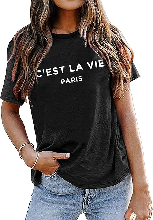 Avanova Womens Graphic Tees Funny Novelty Short Sleeve T-Shirts Vintage Tops Casual Tunic | Amazon (US)