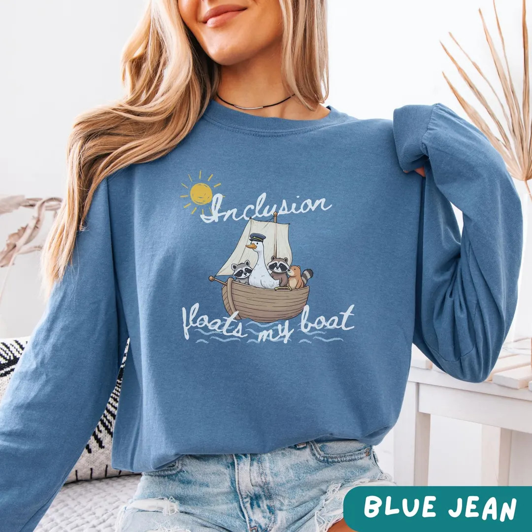 Silly Goose Autism Inclusion Comfort Colors T-shirt, Nautical Neurodivergent Shirt, Funny OT Tee,... | Etsy (US)