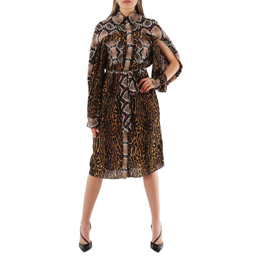 Burberry Ladies Animal Print Shirt-style Dress | Jomashop.com & JomaDeals.com