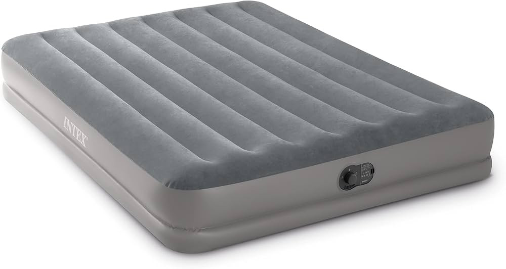 INTEX 64114E Dura-Beam Standard Prestige Air Mattress: Fiber-Tech – Queen Size – Built-in USB... | Amazon (US)