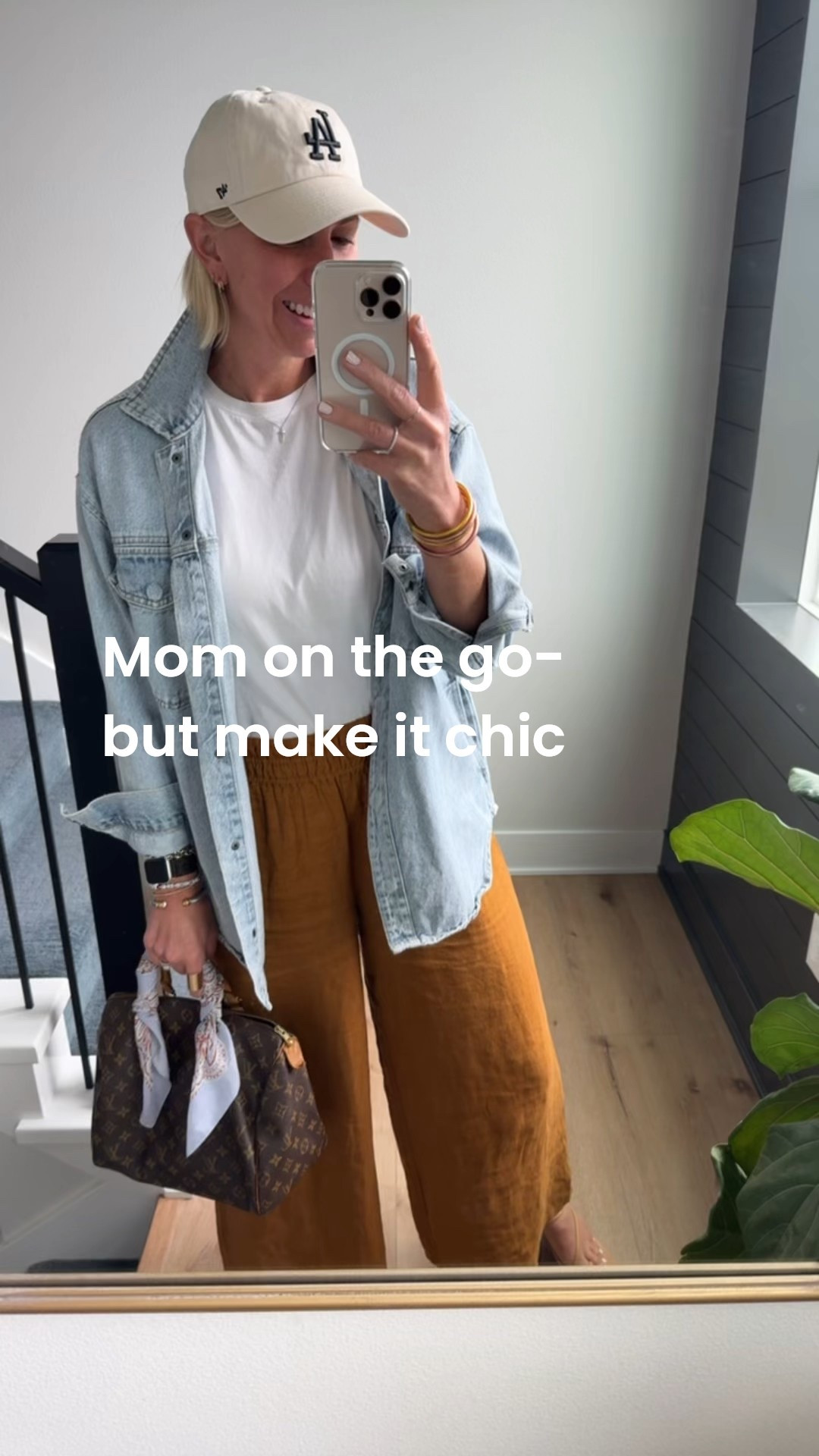 This simple but styled look with breathable linen wide leg pants, a basic tee a denim jacket a baseball cap and nude sandals is such a great every day look or travel day. Look if you’re needing some info for styling your favorite denim jacket.👍🏻
Get $20 off these amazing linen wide leg pants right now!! Get your true size (I’m 5’10” wearing a small tall) 

#LTKOver40 #LTKStyleTip #LTKSeasonal